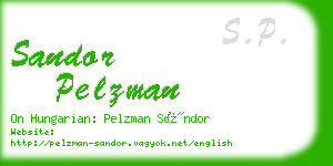 sandor pelzman business card